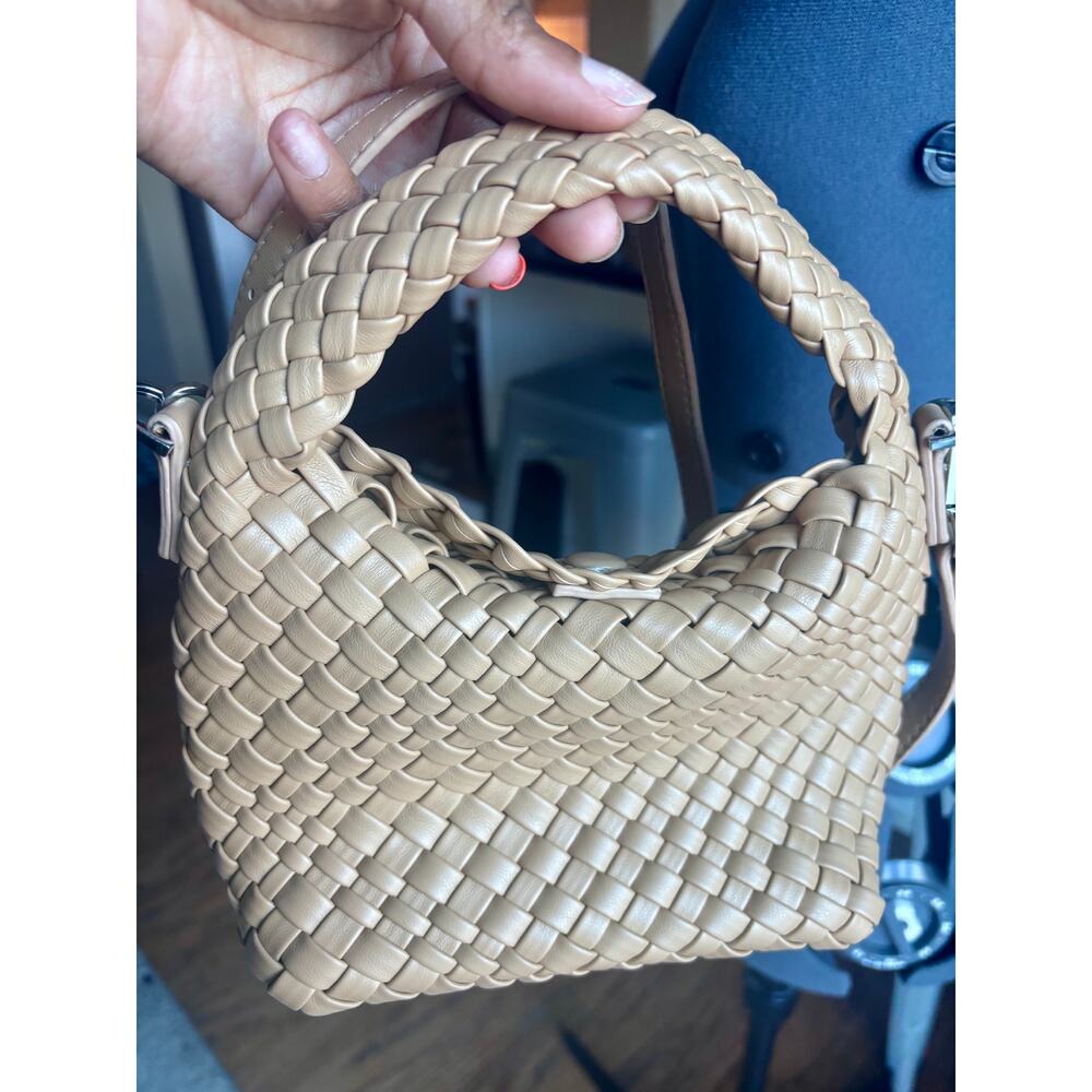 Woven Mini Shoulder Bag | Neutral Beige Braided Handbag | 2026 Trend Minimal - Picture 4 of 6